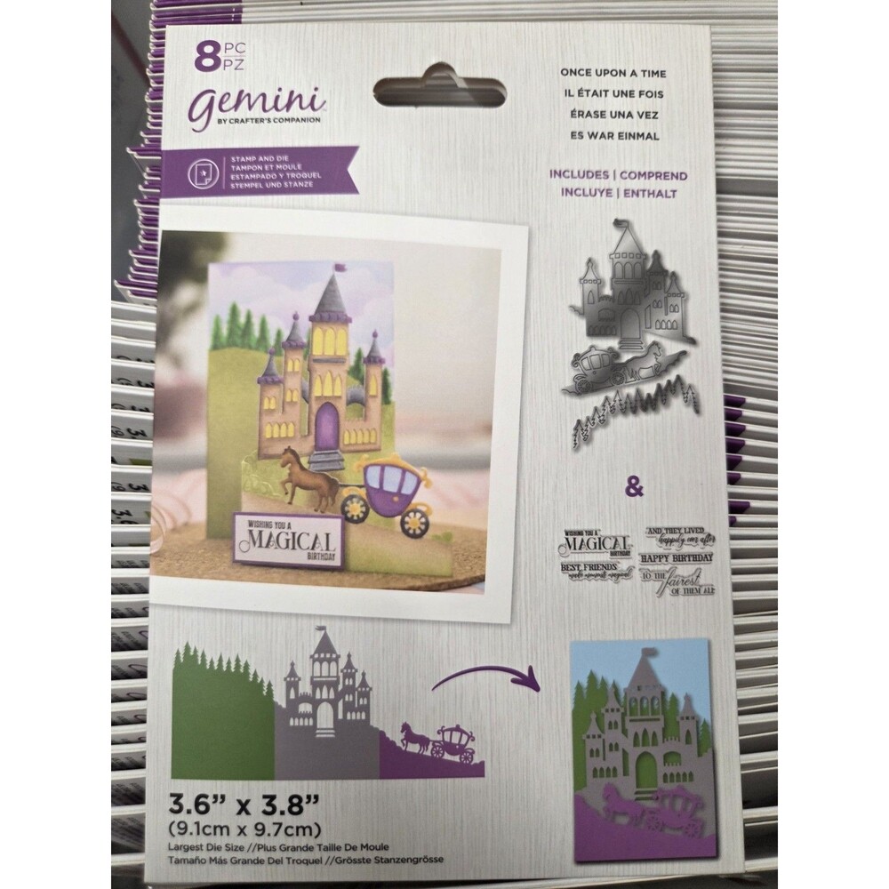Crafters Companion 8pc Once Upon A Time Stamp &‎ Die Set